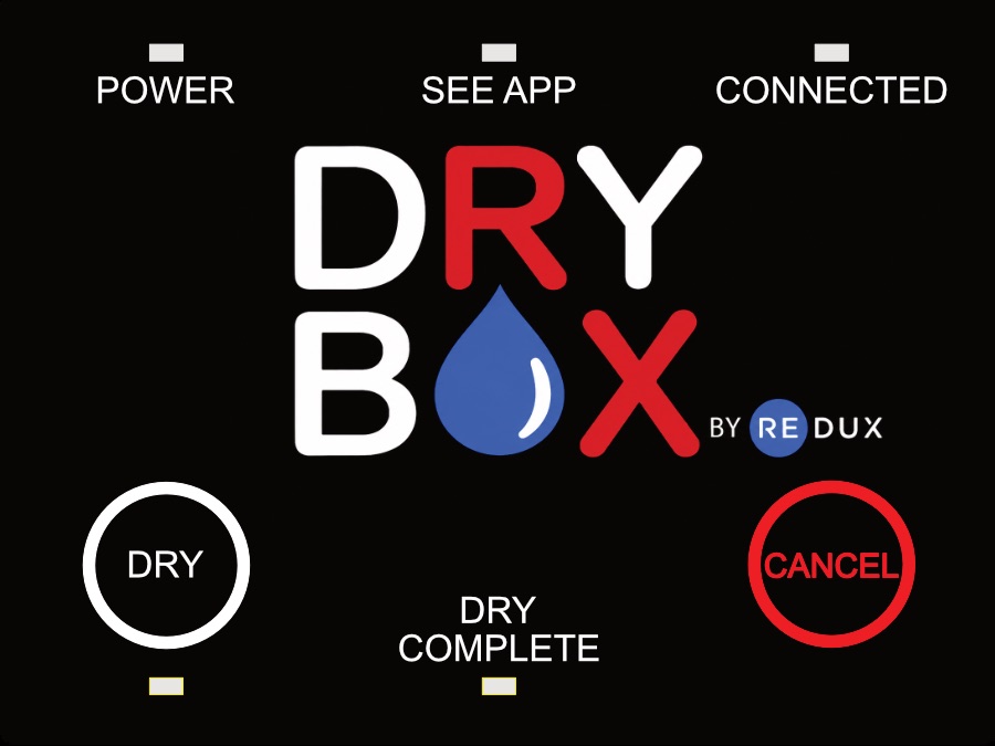 Redux DryBox button pad and status lights